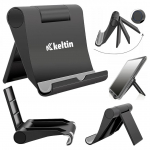 Universāls telefona un plan&scaron;etdatora statīvs, regulējams leņķis, K02203, Keltin