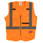 ATSTAROJO&Scaron;Ā VESTE, HIGH-VISIBILITY VEST ORANGE - S/M, 4932471892 MILWAUKEE