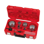 DARBUZŅĒMĒJA SĒRIJAS DIVMETĀLA GREDZENZĀĢA KOMPLEKTI, CONTRACTOR HOLESAW SET - 10PC, 4932464719 MILWAUKEE