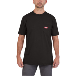 DARBA T-KREKLS AR ĪSAJĀM PIEDURKNĒM, PELĒKS, WT SS BL XL, 4932493006 MILWAUKEE