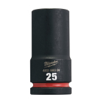 SHOCKWAVE&trade; IMPACT DUTY TRIECIENIZTURĪGAS UZGRIEŽŅU MUCIŅAS, 25 MM 3/4" IMPACT SOCKET DEEP - 1PC, 4932480384 MILWAUKEE