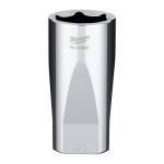 ⅜&Prime;HROMĒTI UZGRIEŽŅU SKRŪVĒ&Scaron;ANAS UZGAĻI AR ČETRIEM PLAKANIEM&trade; SĀNIEM, 3/8 DRIVE SOCKET METRIC DEEP - 23 MM, 4932480004 MILWAUKEE