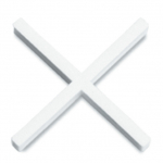 Keramikas flīžu krustiņi 2 mm, L forma, 1000 gab., 2972, RUBI