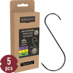S-kujulised konksud suitsutamiseks BROWIN 311201 150 mm &Oslash; 3 mm 5 tk