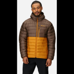 Jakk HIGHLANDER Hoody 03, MARMOT, 0195115334567, 100% taaskasutatud pol&uuml;ester, 700-fill power down, CLAYSTONE HONEY GLAZE