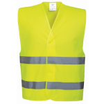 Peegeldav vest, Pesso, LS-RSV001G-SM, CL2, kollane, S/M
