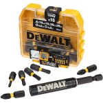 Dewalt l&ouml;&ouml;kpuur DT70577T-QZ 16 tk 25mm segakomplekt, TSTAK &uuml;hilduv, plastikkarp, must/kollane
