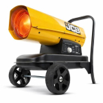 JCB diisli- ja petrooleumik&uuml;tteseade t&ouml;&ouml;kodadele ja ehitusplatsidele 37kW 800m&sup3; termostaat 38L paak 3.8L/h rattad JCB-SH140DP24
