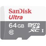 Sandisk m&auml;lukaart, SDSQUNR-064G-GN3MN, 64 GB, MicroSDXC, 100 MB/s, veekindel, l&ouml;&ouml;gikindel, UHS-I, 10. klass