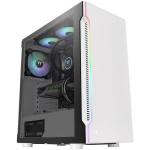Thermaltake H200 TG Snow RGB CA-1M3-00M6WN-00, 1x120mm, valge, 5 ketta pesa, 2xUSB 3.0, karastatud klaas