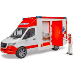 Bruder Kiirabi BR-02676, 1:16, LR44 aku, punane, valge, sisaldab figuuri, v&auml;ljat&otilde;mmatav kanderaam