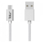 Tellur Andmekabel TLL155131, 1m, 480Mb/s, Micro USB, USB, nailonist punutud