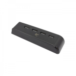 White Shark PS5 4-Port USB HUB CROSS, 4 porti, USB 2.0, must, USB Type-A, &uuml;hilduv PS5-ga