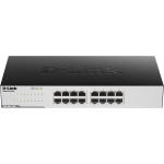 D-Link 16-Port Gigabit Lihtne Lauakommutator GO-SW-16G/E, 16 x 10/100/1000, 32 Gbps, halduseta, ventilaatorita