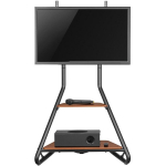 Maclean vabalt seisva telerialus MC-455, 37-75'', 40kg, puidust riiulid, nurgastend, VESA 200x200-600x400