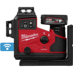 Milwaukee M12 A3PLO-401C, 4933499002, 3x360&deg; ristjoonlaser, 12V, 4.0Ah, 38m, IP54, 0,01mm/m, roheline, ONE-KEY, kast, aku, laadija