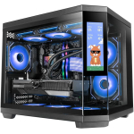 Tacens Mars Gaming MC3TCORELCDM arvutikorpus, Mini Tower, 7.2" IPS-ekraan, 360x960, 1xUSB 2.0, 1xUSB 3.2 Gen 1, 1xUSB-C, 2.5"/3.5"
