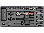 T&ouml;&ouml;riistakomplekt 1/4" (25 Tk) T&ouml;&ouml;riistakapi Jaoks YT-5541 YATO