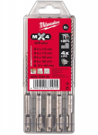Puuride komplekt SDS + RX4 5tk. 4932352833 MILWAUKEE