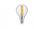 LED-pirn, FILAMENT, AG, G45, 3000K, E14, 4,0W, AC220-240V, 360&deg;, 420lm, 44mA