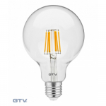 LED pirn FILAMENT, AG, G95, E27, h&otilde;&otilde;gniit, 3000K, 8,0W, AC220-240V, 360&deg;, 880lm, 70mA LD-G95FLE8-30 GTV