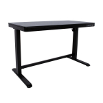 Rakstāmgalds ERGO ar 1 motoru 120x60cm, melns 18696 Allit