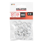 &Otilde;mblusaugud 10mm alumiinium 25 tk KREATOR KRTH62508
