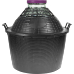 34 L laia kaelaga demijohn plastkorvis BROWIN 644134 59 cm x 45.5 cm x 50.5 cm