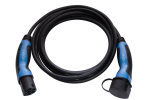 Elektriauto laadimiskaabel Type 2&ndash;Type 2 22 kW 32 A 5 m must EVA503325 Evaka