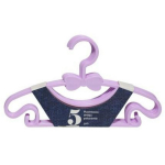 Besk Riidepuu 9105436, 30x17cm, 5tk, roosa, plastmass, s&auml;rgid, bluusid, kerged riided