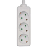 Emos Pikendus P0320, 3&times;2P+PE, IP20, 3680W, valge, laste kaitse