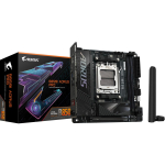 Gigabyte B850I AORUS PRO emaplaat, B850I AORUS PRO, 2.5GbE, 802.11a/b/g/n/ac/ax/be, Bluetooth 5.4, DDR5, 2xSATA, 2xM.2