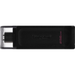 Kingston | USB Flash Drive | DataTraveler 70 | 256 GB | USB Type-C | Black