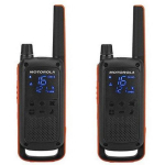 Motorola T82 PMR 446 RAADIOSIDE, 10 km, 16 kanalit, 446 MHz, IPx2, 2x T82, 2x v&ouml;&ouml;kinnitus, 2x NiMh aku, laadija