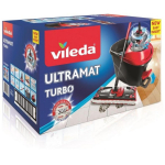 Vileda Ultramax TURBO p&ouml;&ouml;rlev mop ULTRAMAT TURBO 158632,16342, 49cm x 29cm x 31.5cm, 132cm, 34cm x 10cm