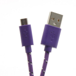 Sbox USB kaabel USB-1031U, 1m, 480 Mbps, USB A M, microUSB M, p&otilde;imitud kaabel, lilla