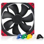 Noctua NF-A14 PWM CH.BK.S arvuti korpuse ventilaator, 14cm, 140.2m&sup3;/h, 24.6dB, 1500RPM, 12V, 4-pin, PWM, must