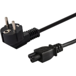 Savio CL-67 toitekaabel, 1.2m, 3x0.75mm&sup2;, 250V, 2.5A, H03VV-F, must, C5-CEE 7/7