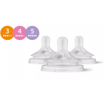 Philips Avent Natural Response SCY960/03, pudelilutid, 3 tk, silikoon, alates 0 kuud, muutuv vool, koolikuvastane, BPA-vaba