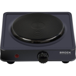 Brock EP 100 BK Single Ring Electric Hob 1500W, Black