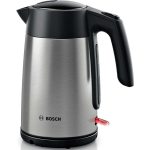 Bosch TWK7L460 elektriline veekeetja, 1.7L, 2400W, 220-240V, roostevaba teras, katlakivifilter, automaatne v&auml;ljal&uuml;litumine
