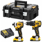 T&ouml;&ouml;riista komplekt: 18V, DCD709 ja DCF809 DCK2062D2T-QW DEWALT