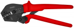 Krimpē&scaron;anas knaibles, KNIPEX, 97 52 05, bezsaldē&scaron;anas elektriskām savienojumiem, 0.5-6 mm&sup2;, ergonomiskas rokturi.