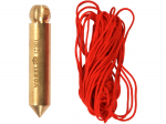 Misiņa plumb bob, VOREL, 17301, 12x62 mm, 5 m aukla, 50 g