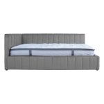 Gulta JASPER 90x200cm ar matraci HARMONY DUO, pelēka K285241