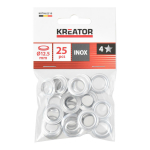 &Otilde;mblusaugud 12,5mm alumiinium - 25 tk KREATOR KRTH62510 sisel&auml;bim&otilde;&otilde;t 12,5 mm, v&auml;lisl&auml;bim&otilde;&otilde;t 22 mm