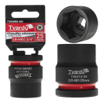 Impact socket Tvardy T00212-25 3/4" 6PT 25mm CR-MO