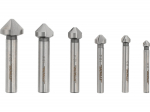 Faaspuuride komplekt 6 tk 6.3-20.5 mm STHOR 22710 HSS 4241, 90˚, silindriline