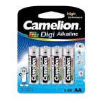 Leelispatareid 1.5V pingega ja AA/LR6 formaadiga LR6-BP4DG Digi Alkaline 4 tk 11210406 Camelion