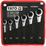 Yato K&auml;si t&ouml;&ouml;riistade komplekt YT-01344 6 tk 72T ratas mehhanism, CrV teras, k&otilde;vadus 42-49 HRC, As-Drive profiil